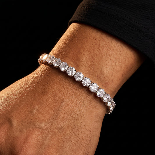 S925 Hexagon Moissanite Tennis Bracelet - Different Drips