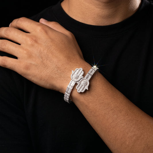 Baguette Hasma Hand Cuff Bangle Bracelet - Different Drips