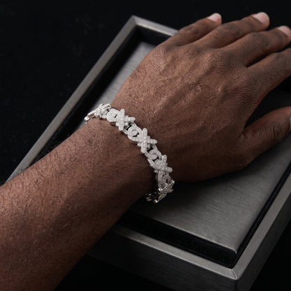 S925 XOXO Moissanite Link Bracelet - Different Drips
