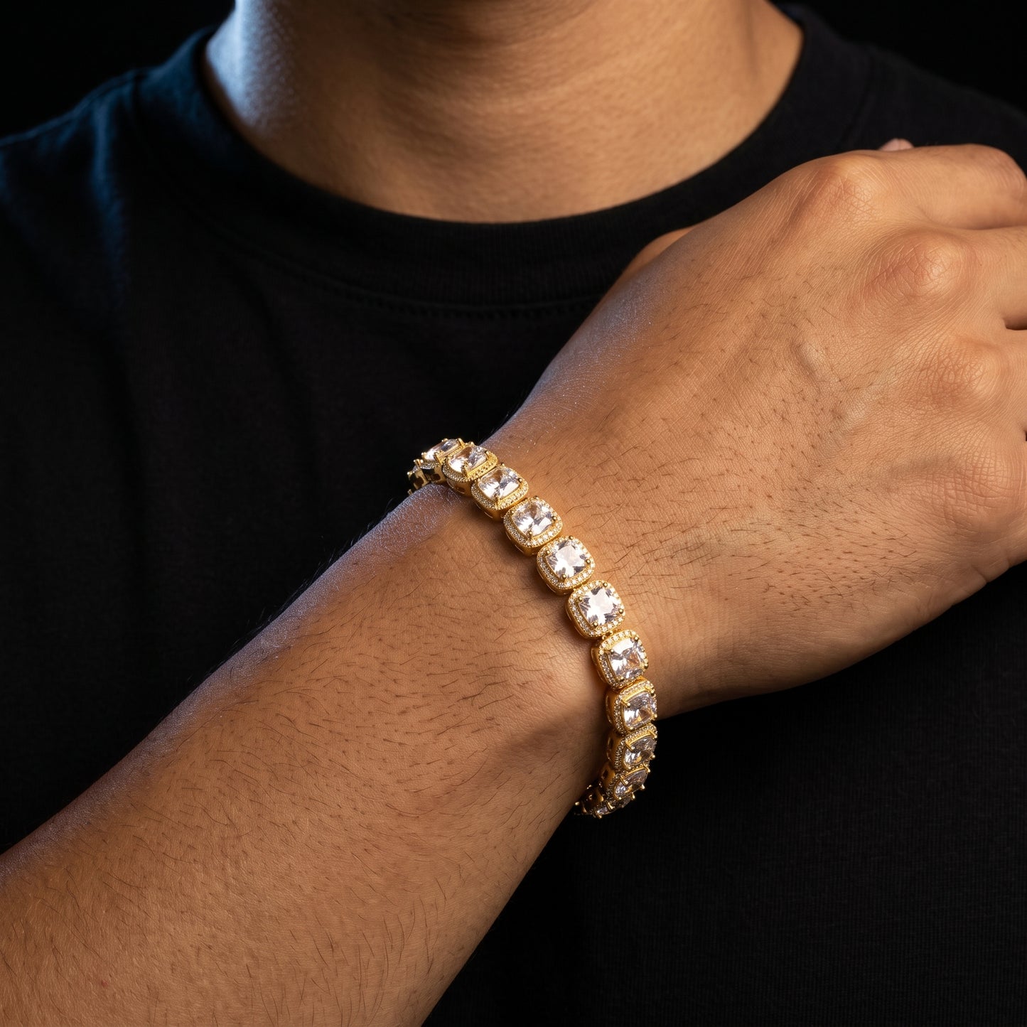 10mm S925 Moissanite Glacier Tennis Bracelet - Different Drips