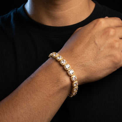 10mm S925 Moissanite Glacier Tennis Bracelet - Different Drips