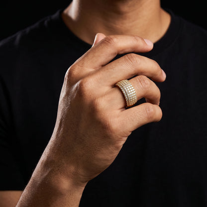 5 Layer Band Ring - Different Drips