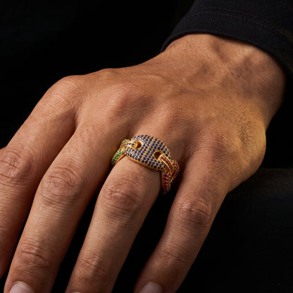 12mm Iced Mariner Link Ring - Different Drips