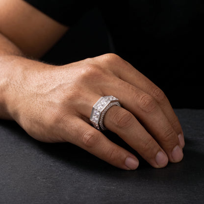S925 Moissanite Bolt Ring - Different Drips