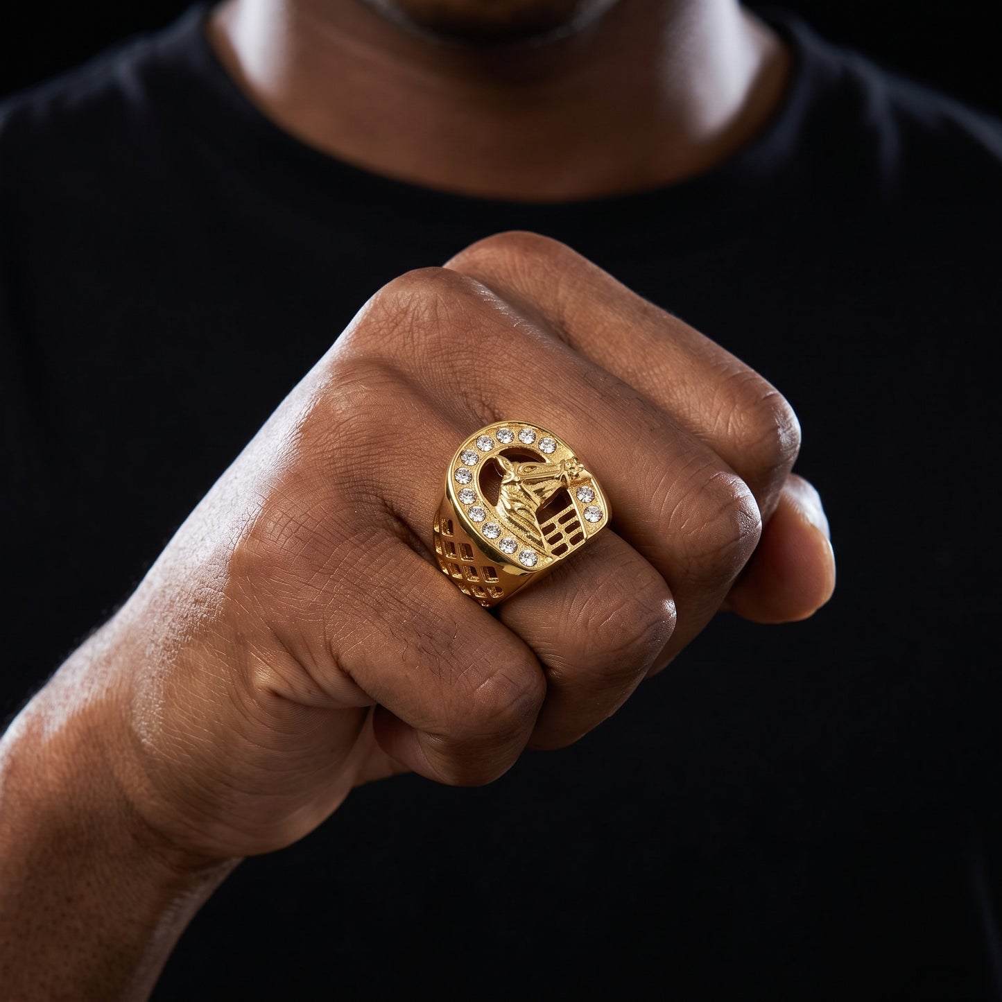 Horse Head Signet Ring - Different Drips