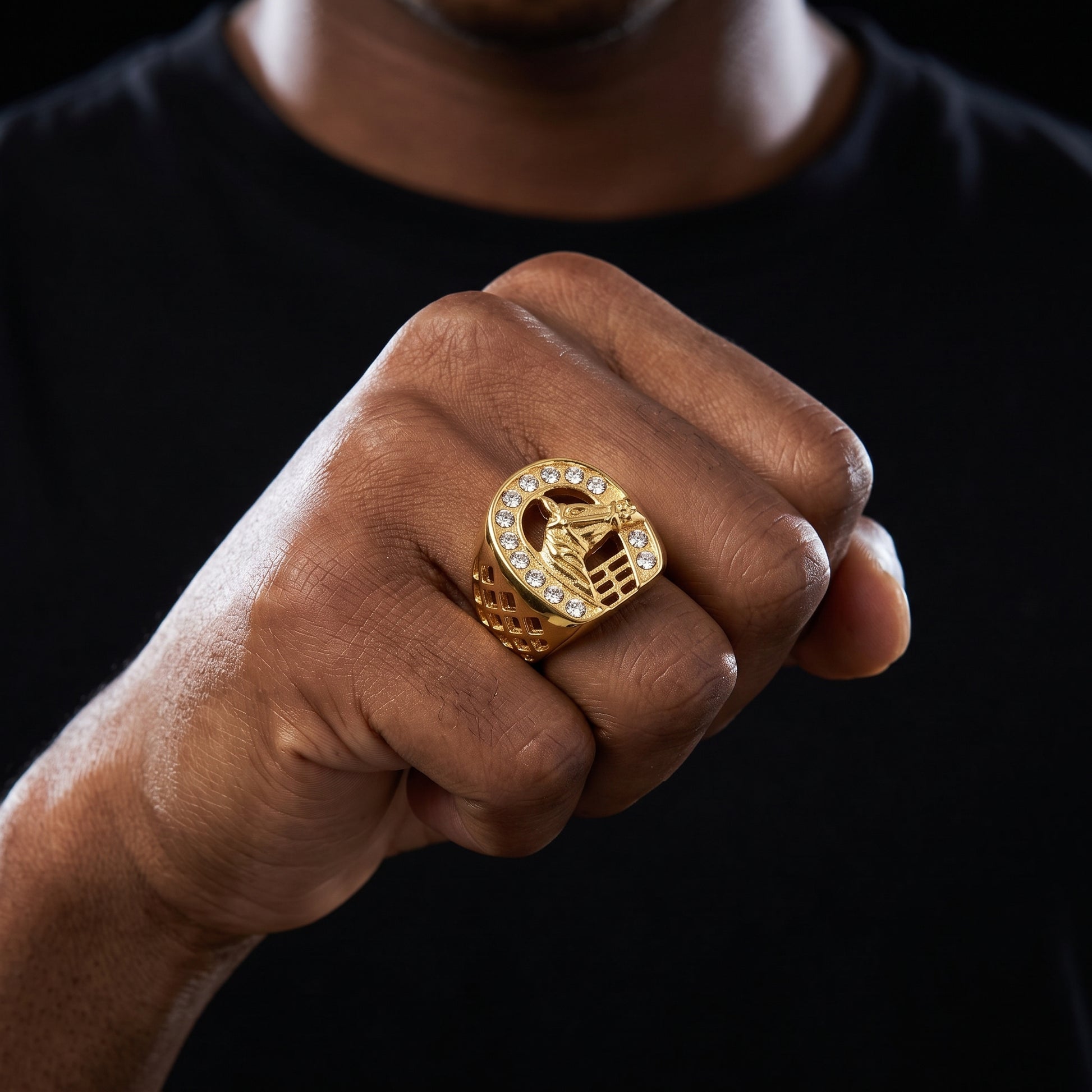 Horse Head Signet Ring - Different Drips