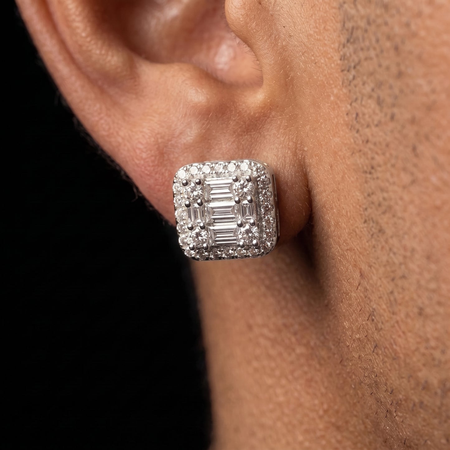 10mm Baguette Earrings - Different Drips