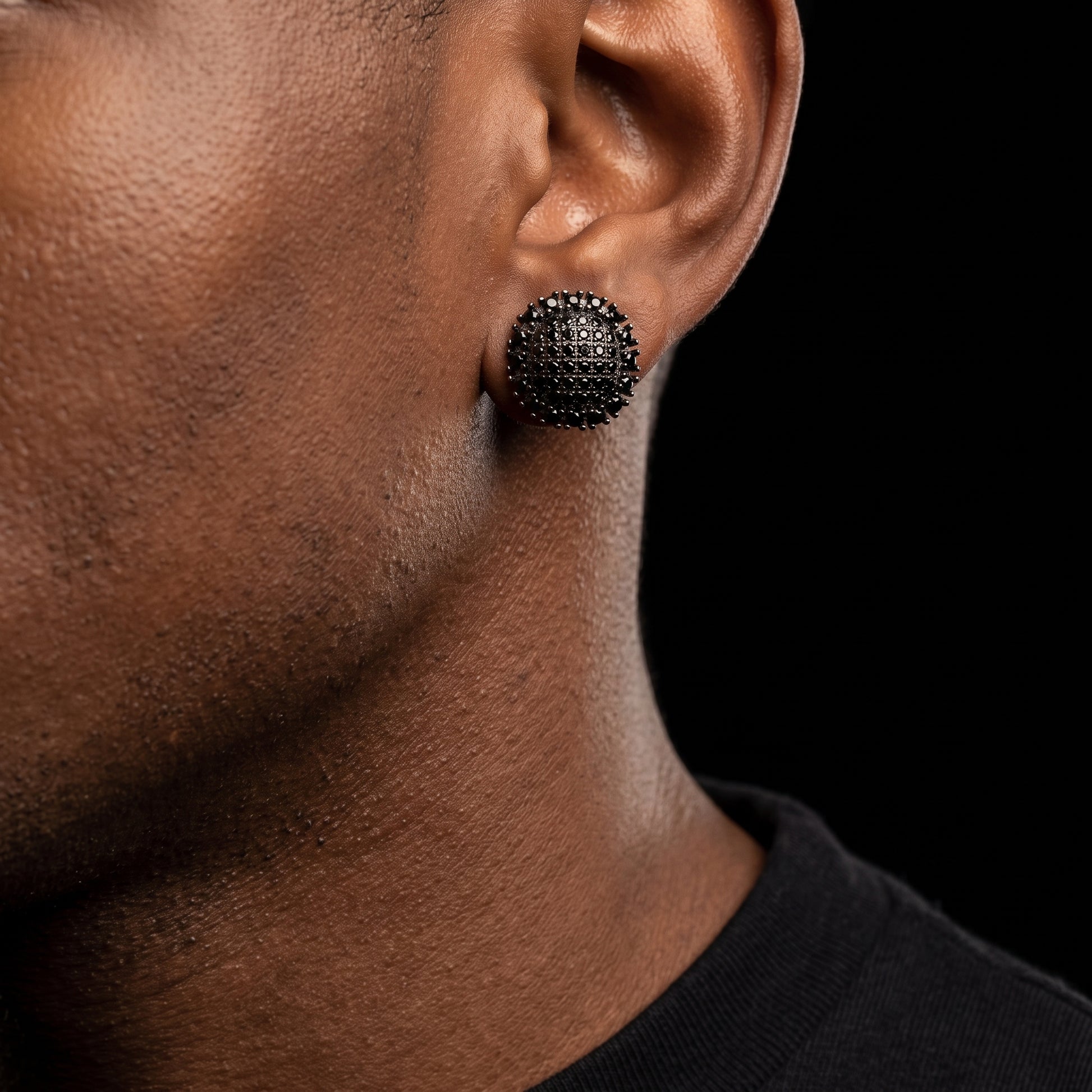 Flat Round Cut Stud Earrings - Different Drips