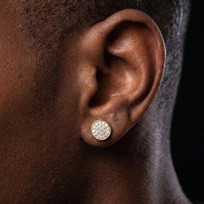 Classic Slim Round Cut Stud Earrings - Different Drips