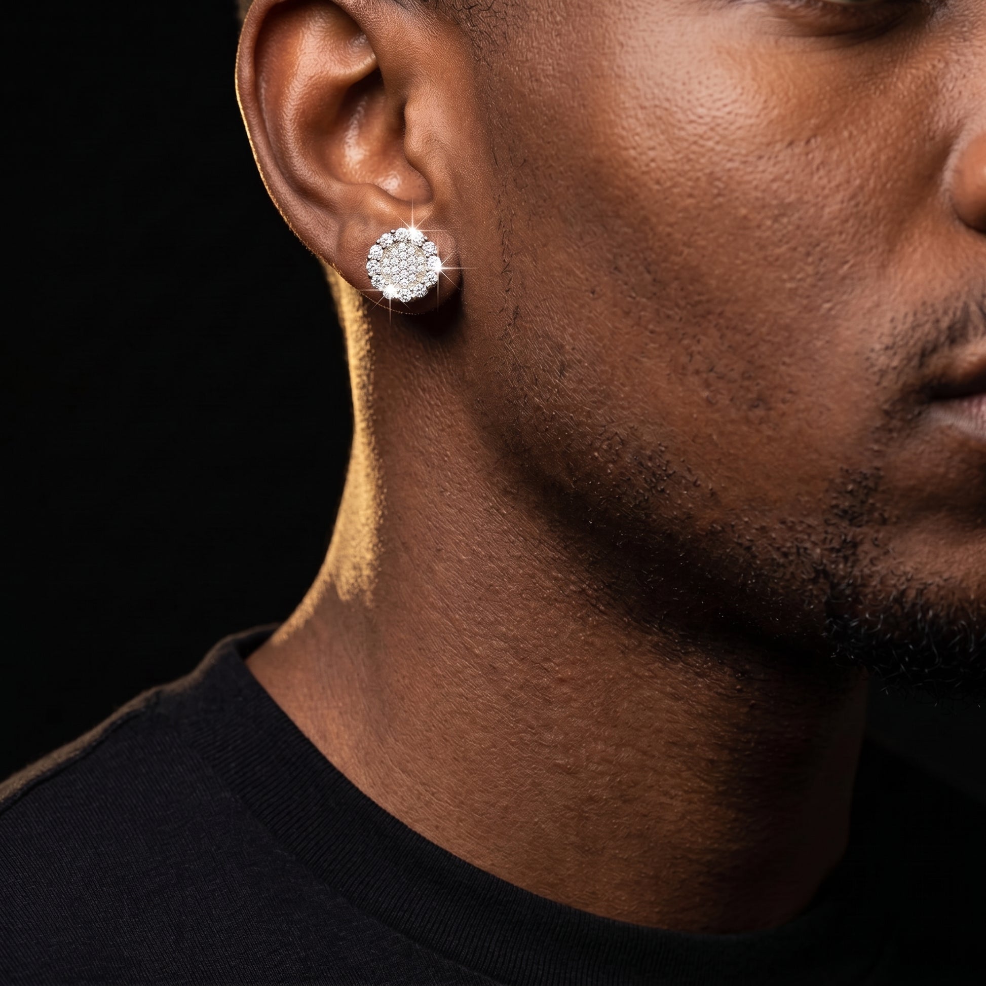 S925 Moissanite Outlined Clustered Earrings - Different Drips