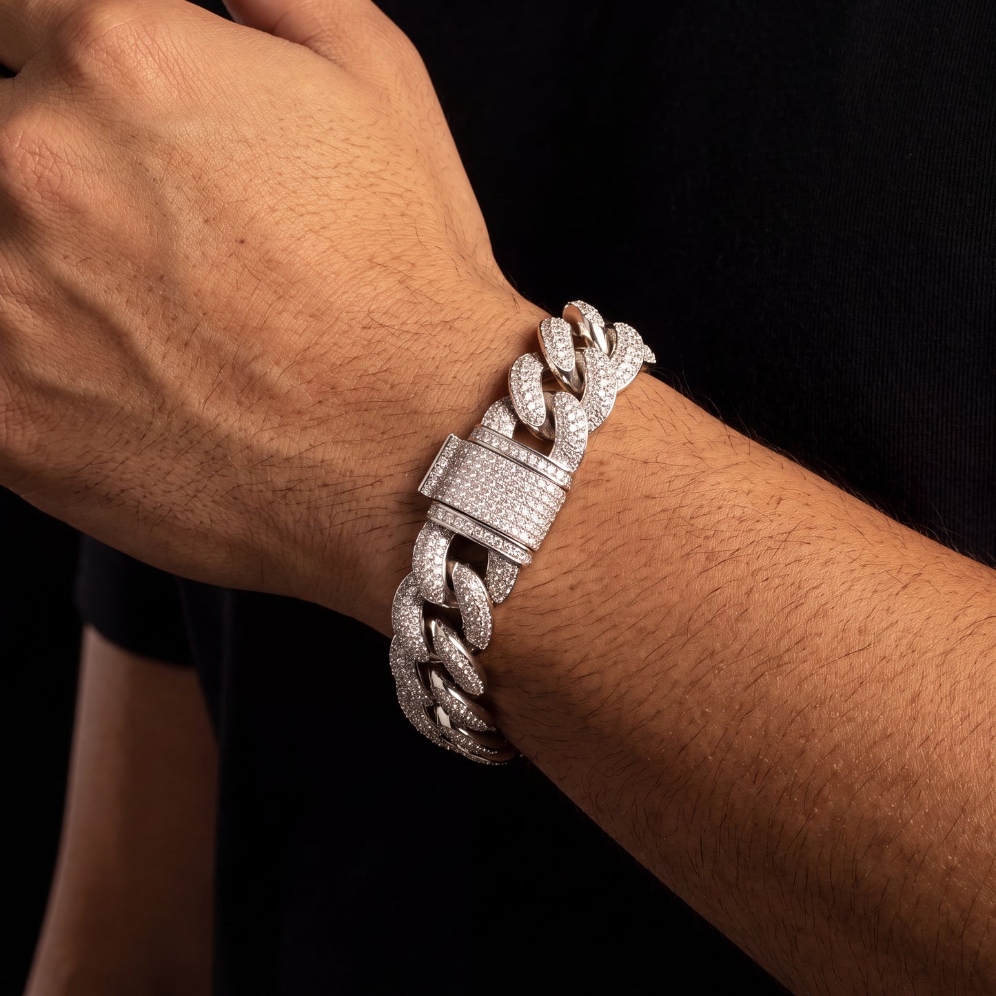 23mm Iced Curb Cuban Bracelet - Different Drips