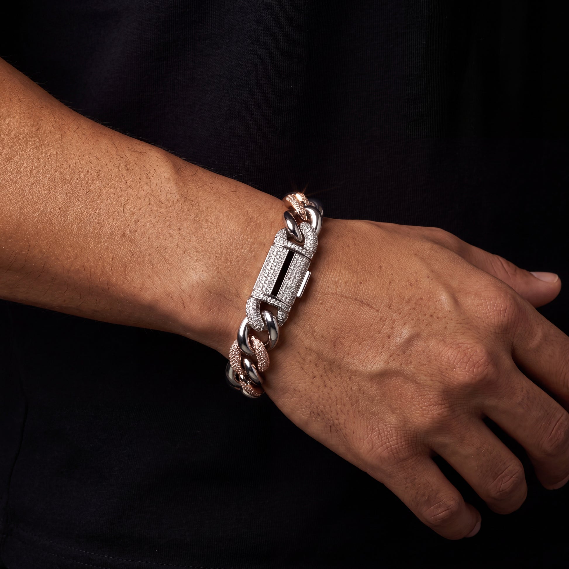16mm Mariner Cuban Link Bracelet - Different Drips