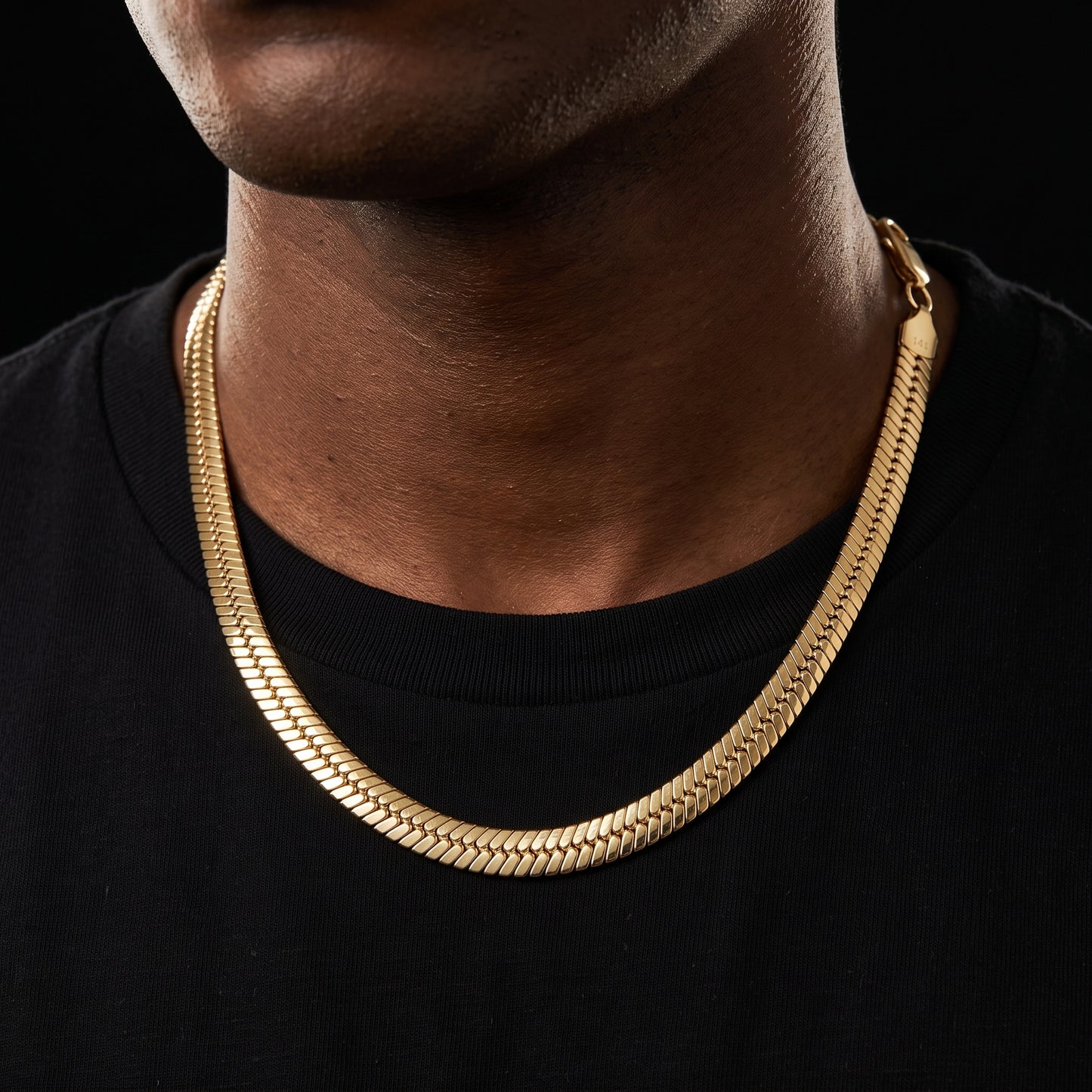 10mm Herringbone Flat Snake Chain