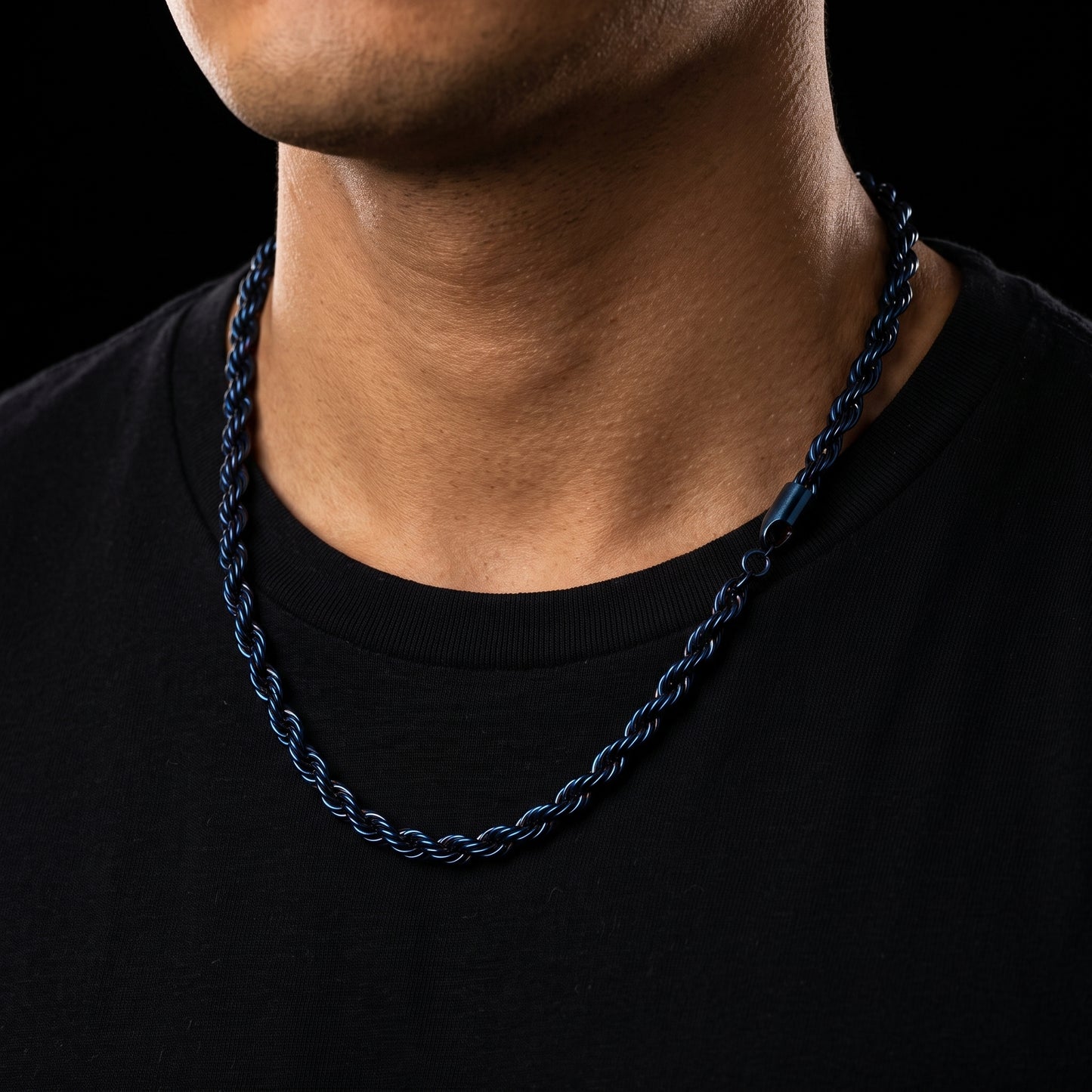 Dark Blue Twisted Rope Chain