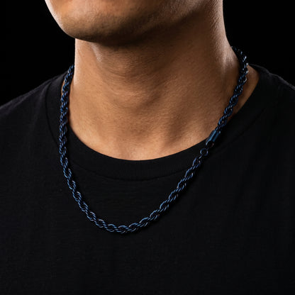 Dark Blue Twisted Rope Chain