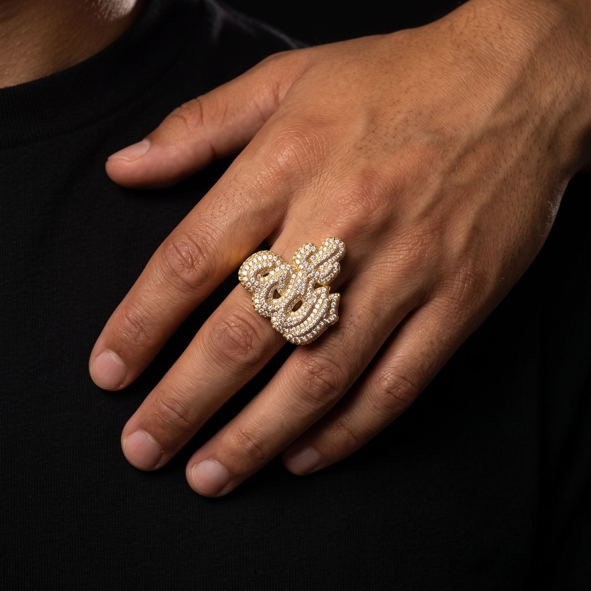 Diamond Allah Ring - Different Drips