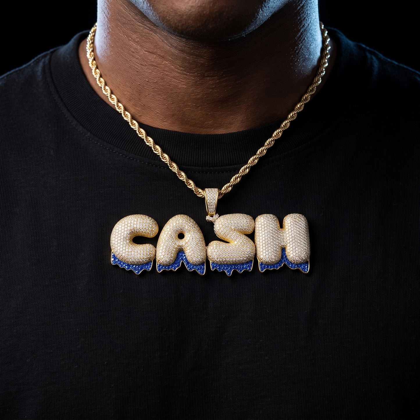 Dripping Bubble Font Custom Letter Pendant - Different Drips