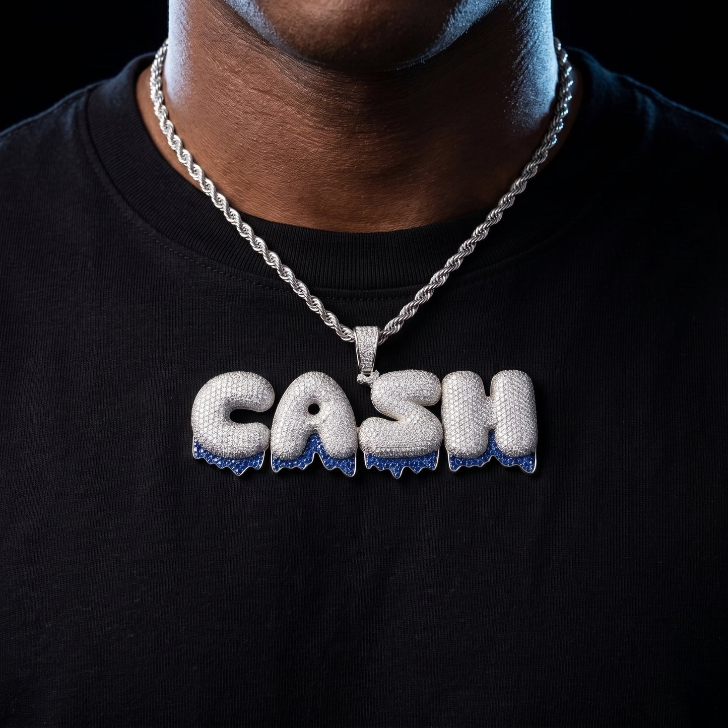 Dripping Bubble Font Custom Letter Pendant - Different Drips