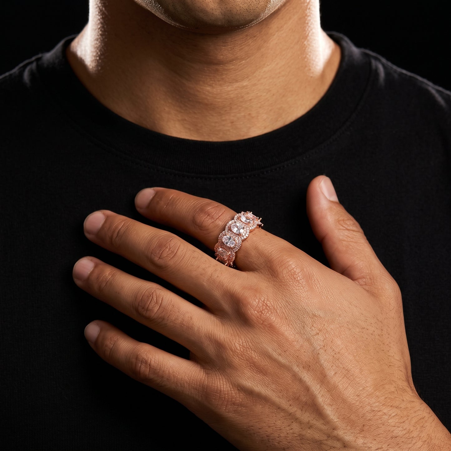Pear-Cut Crown Eternity Ring - Different Drips