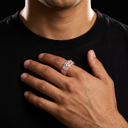 Pear-Cut Crown Eternity Ring - Different Drips