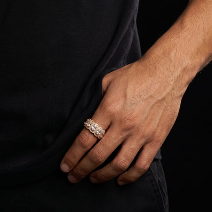 Pear-Cut Crown Eternity Ring - Different Drips
