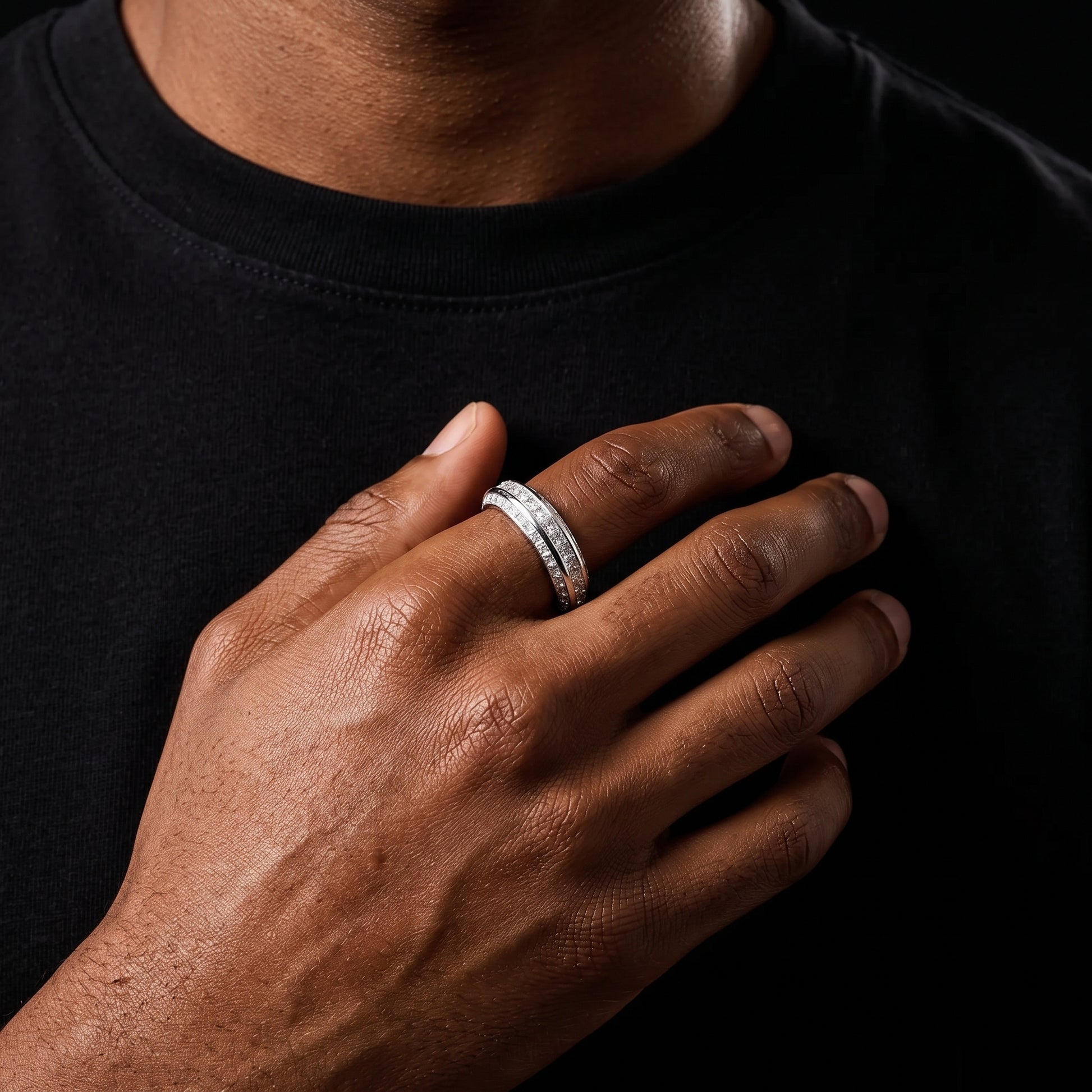 Two Layer Baguette Ring - Different Drips