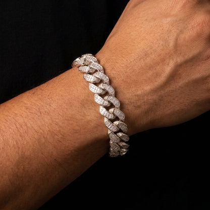 Iced Baguette 18mm Miami Cuban Chain