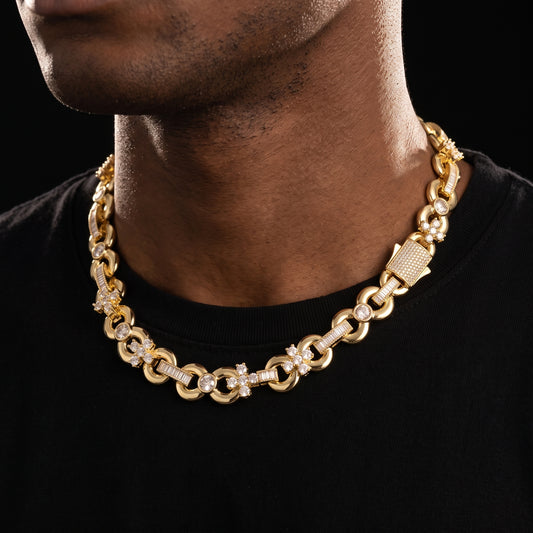 Iced Infinity Figure 8 Cross Link Chain
