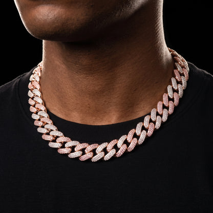 18mm Buckle Clasp Curb Cuban Chain - Different Drips
