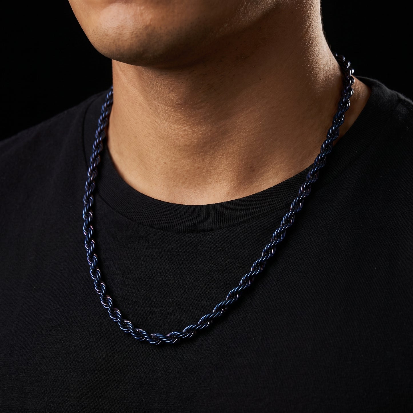 Dark Blue Twisted Rope Chain