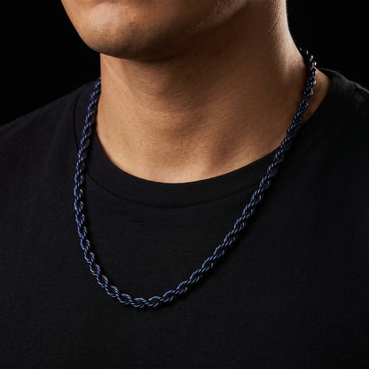 Dark Blue Twisted Rope Chain
