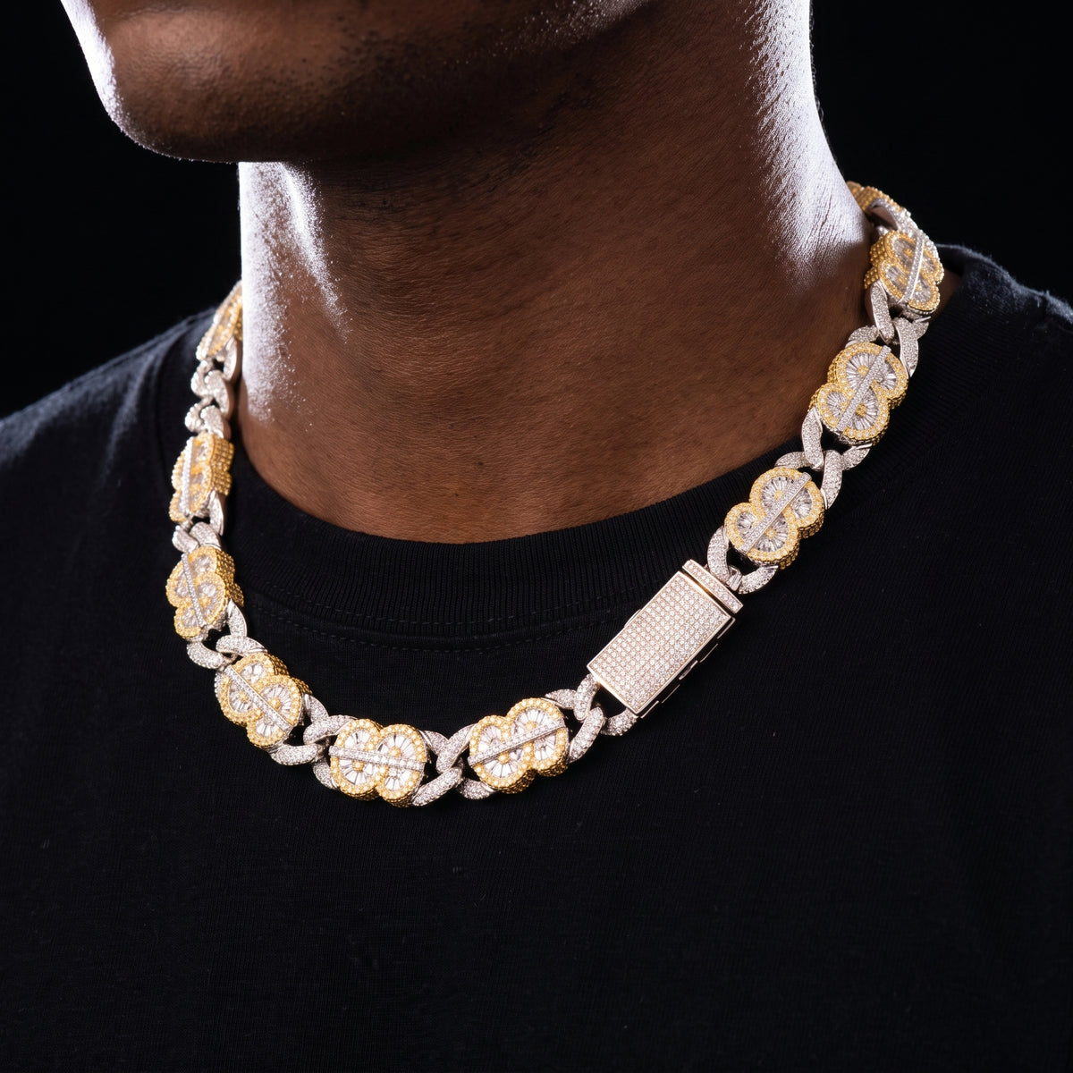 14mm Infinity Link Dollar Sign Chain - Different Drips