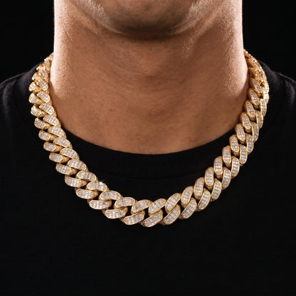 Iced Baguette 18mm Miami Cuban Chain