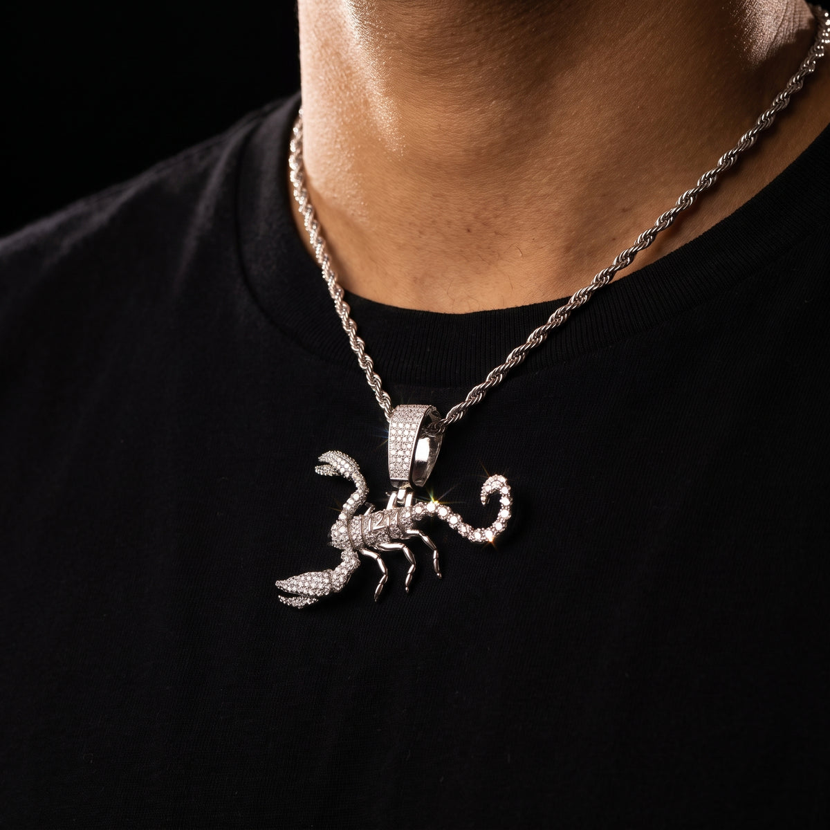 S925 Moissanite Scorpion Pendant - Different Drips