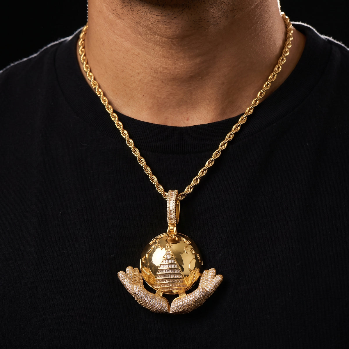 The World Is Yours Pendant - Different Drips