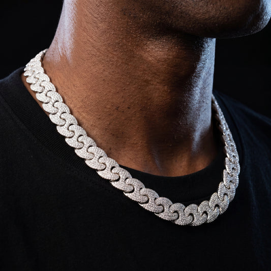 12mm Iced Mariner Link Chain - Different Drips