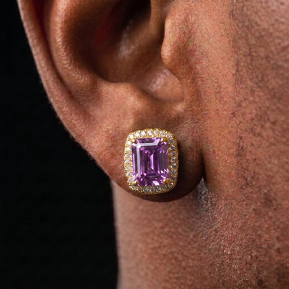 Emerald Cut Stud Earrings - Different Drips