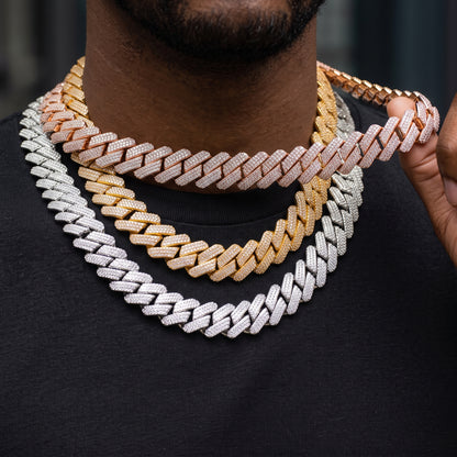 20mm Prong Cuban Chain - Different Drips