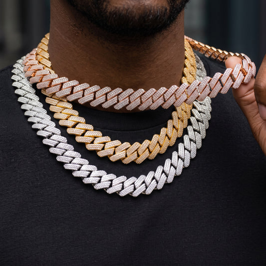 20mm Prong Cuban Chain - Different Drips