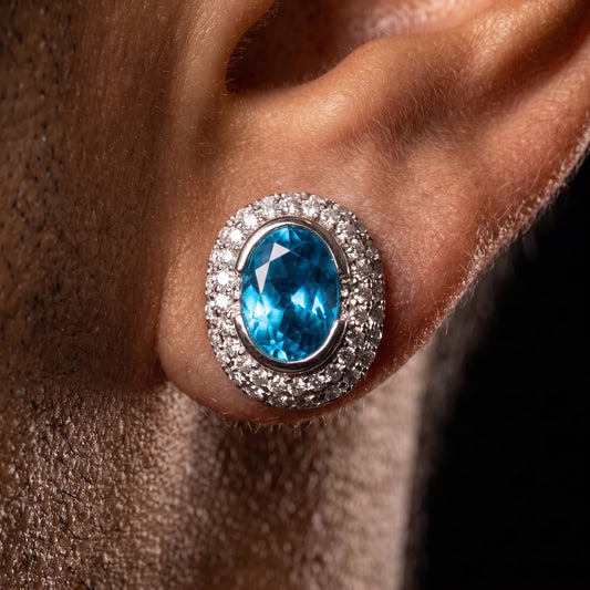 S925 Moissanite Diamond Gem Earrings - Different Drips