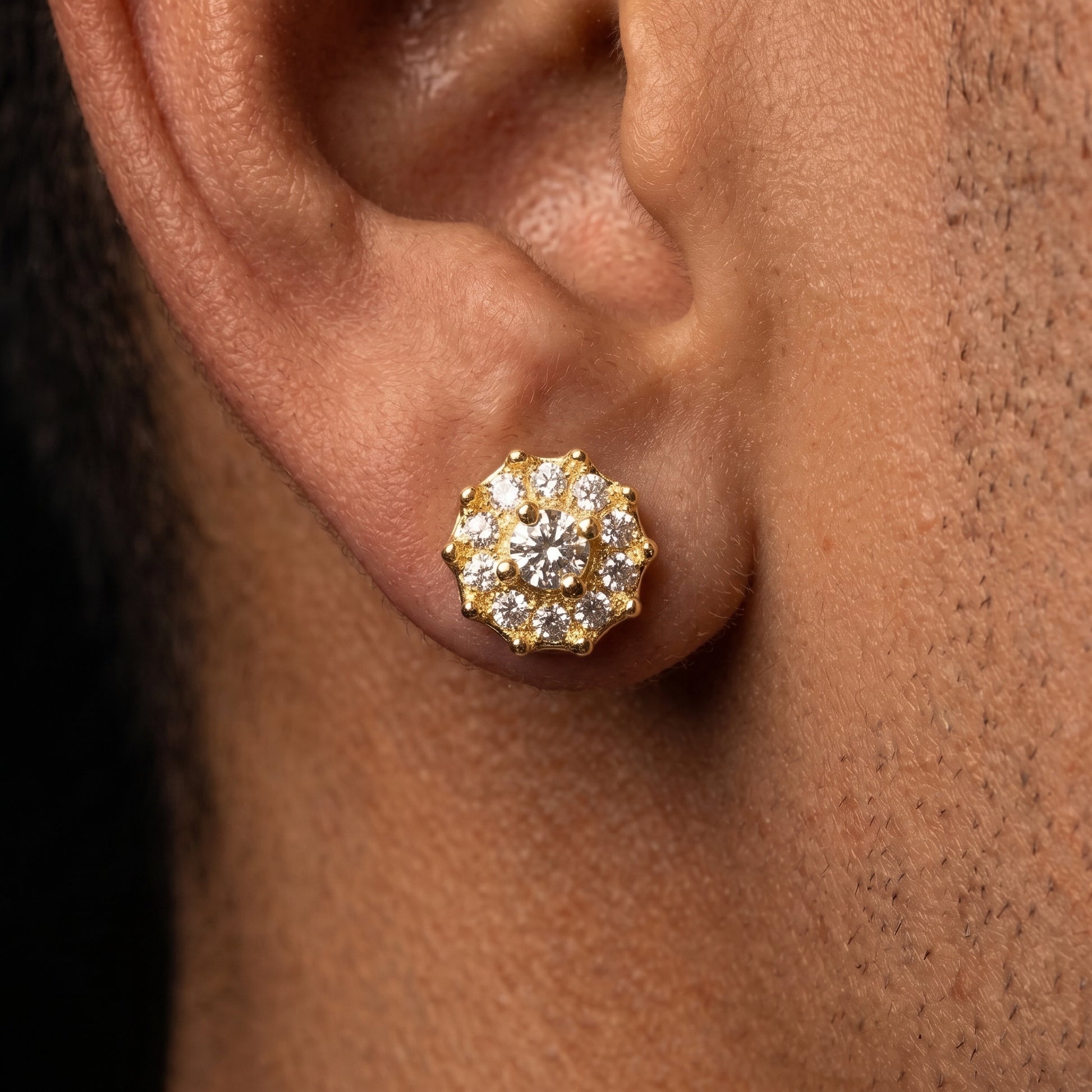 S925 Moissanite Double Layer Stud Earrings - Different Drips