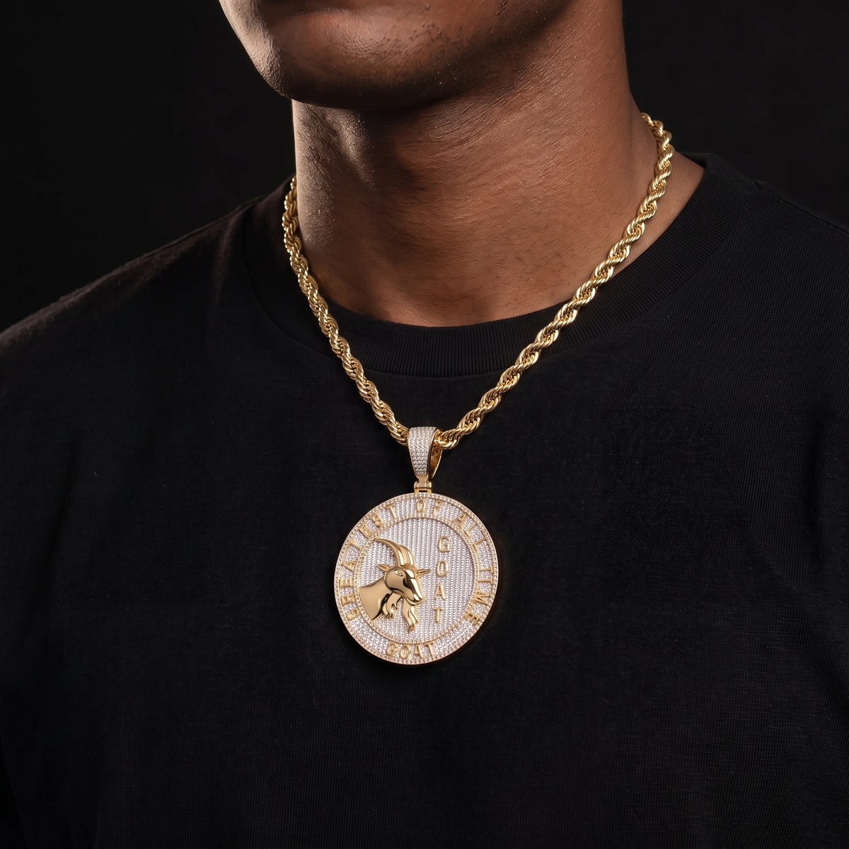 Circular GOAT Pendant - Different Drips