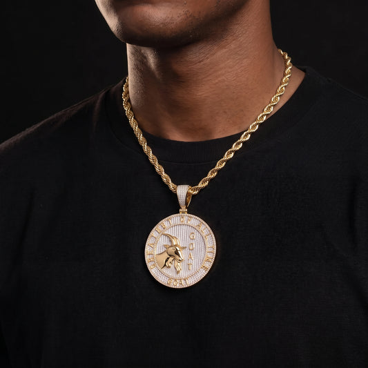 Circular GOAT Pendant - Different Drips