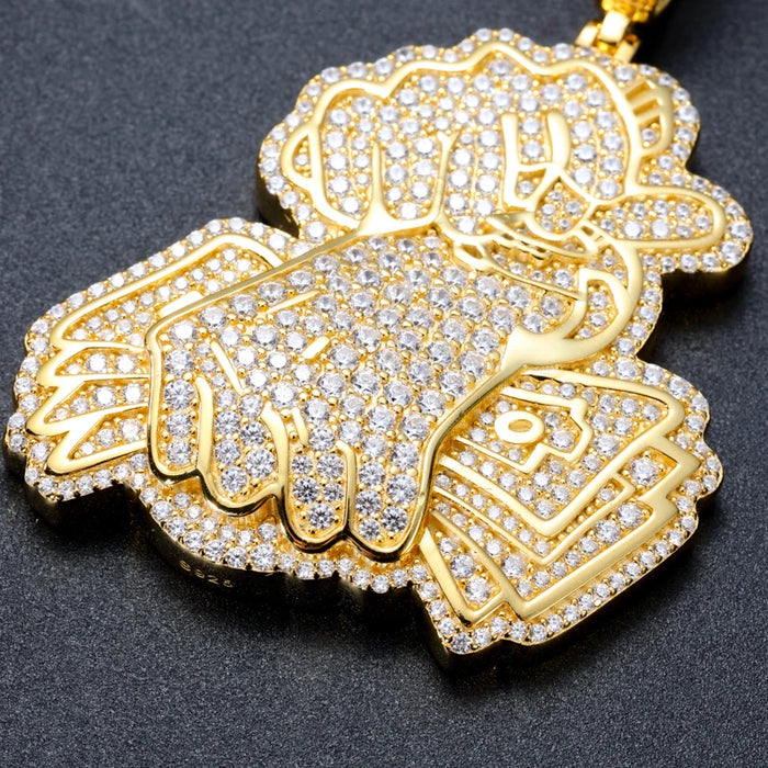 S925 Moissanite Fistful of Cash Pendant - Different Drips