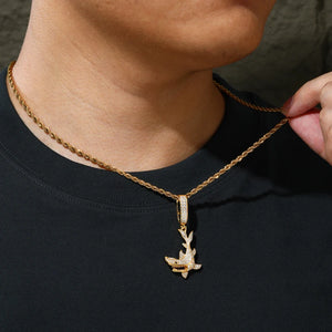 Moissanite Iced Shark Pendant - Different Drips