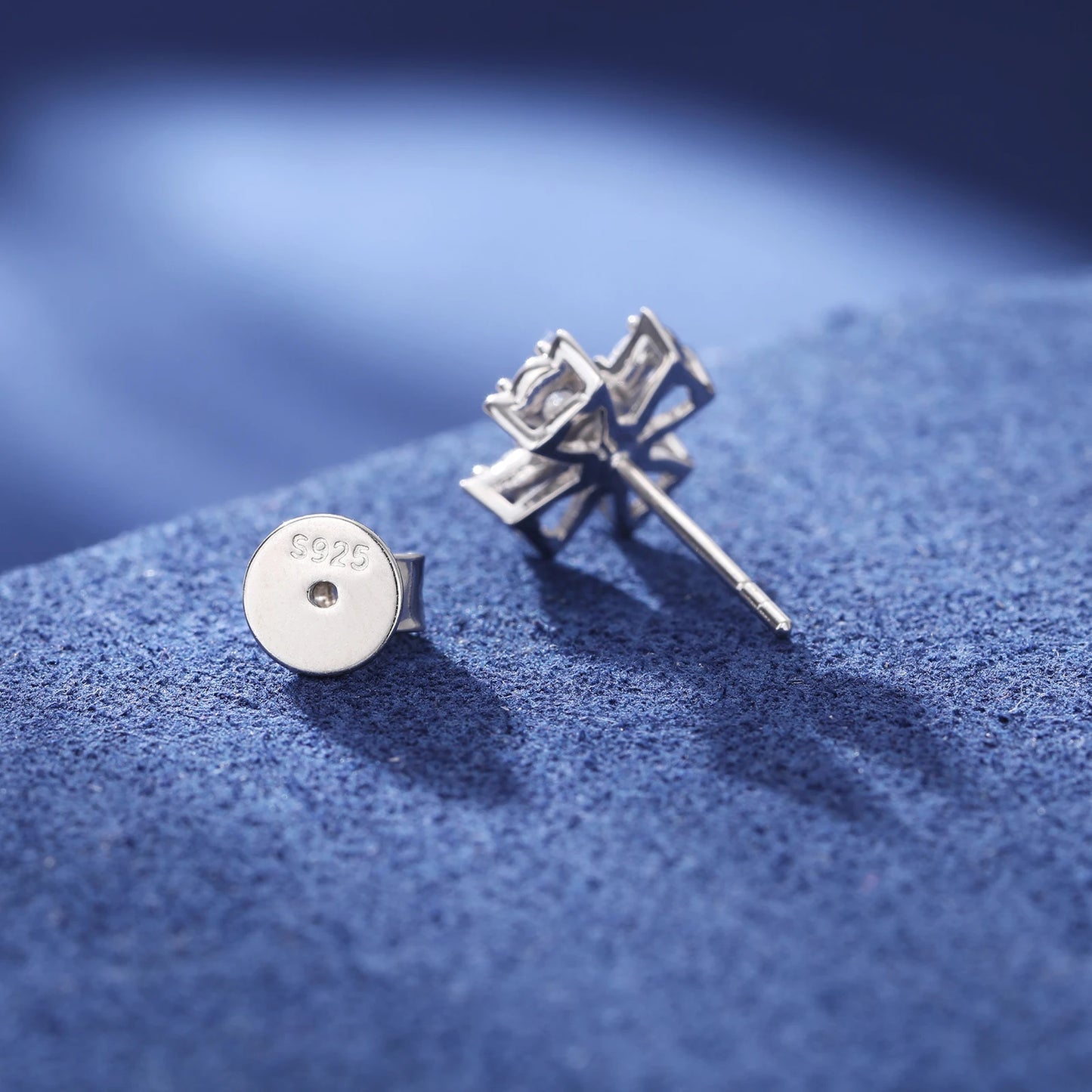 S925 Moissanite Cross Earrings - Different Drips