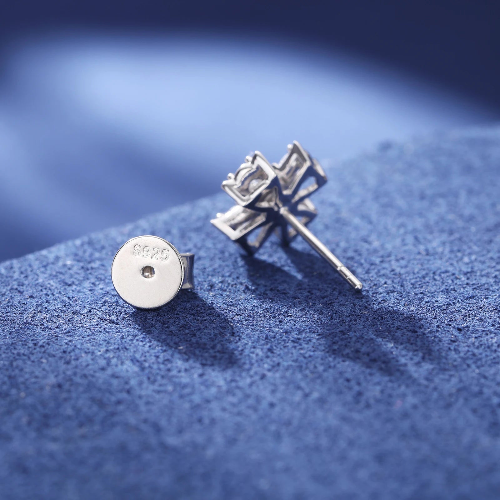 S925 Moissanite Cross Earrings - Different Drips