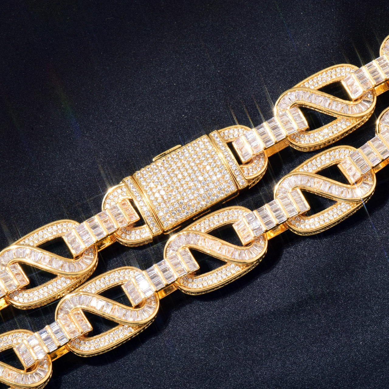20mm Baguette Mariner Link Chain - Different Drips