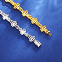 Thumbnail for 10mm S925 Moissanite Cross Stationed Star Link Tennis Chain - Different Drips