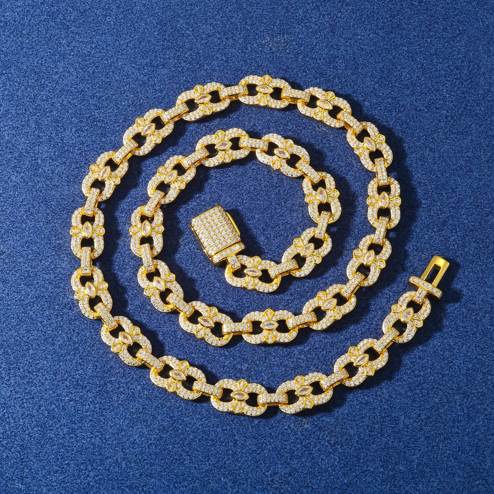 S925 Moissanite Marquise Link Diamond Bracelet - Different Drips